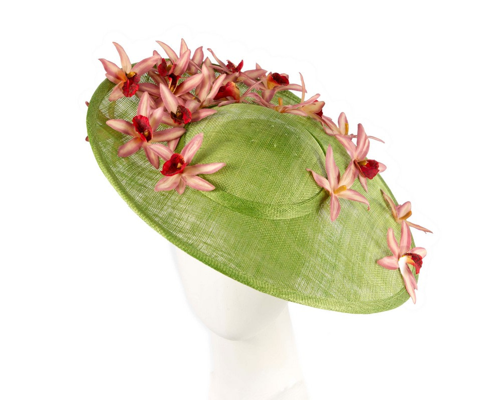 Exclusive Green Floral Fascinator - Cupids Millinery - Hats From OZ