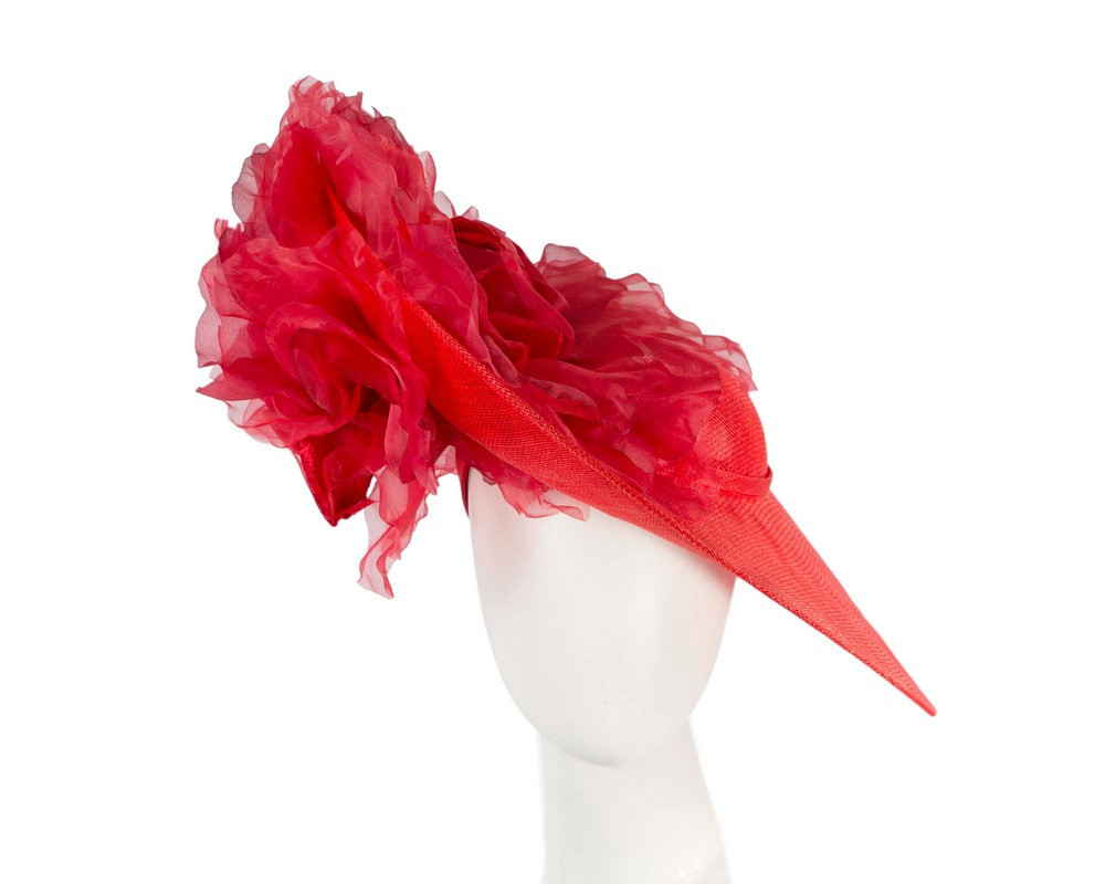 Large red racing fascinator hat by Fillies Collection - Hats From OZ