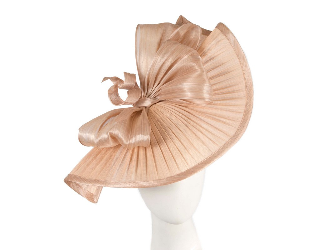 Large nude jinsin racing fascinator by Fillies Collection - Hats From OZ