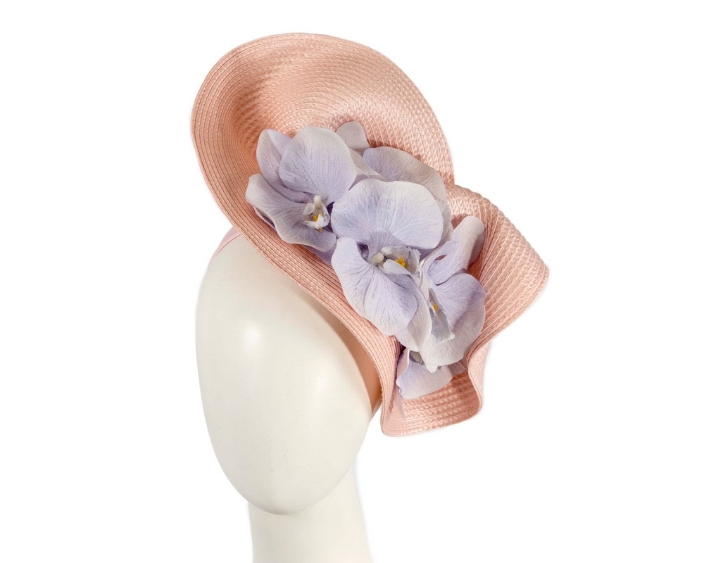 Large pink & lilac fascinator with orchids by Fillies Collection - Hats From OZ