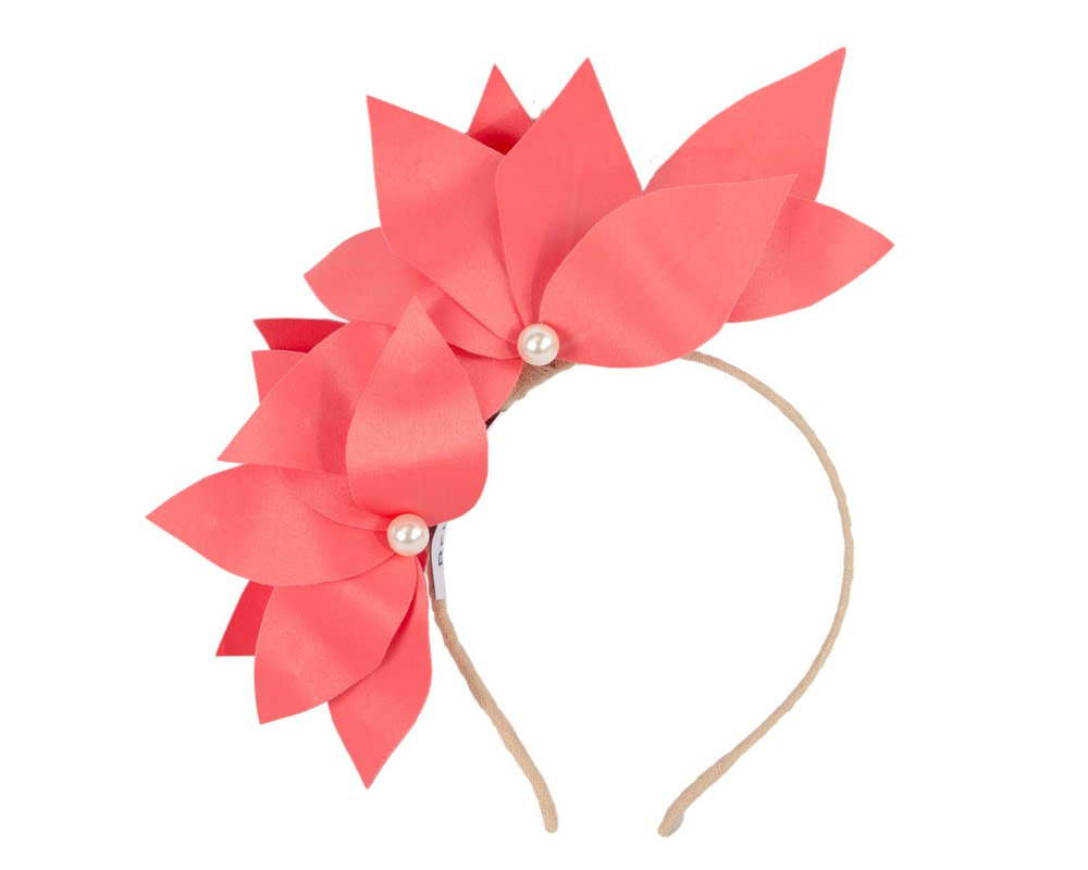 Bespoke coral flower headband by BELIEVERA - Image 2