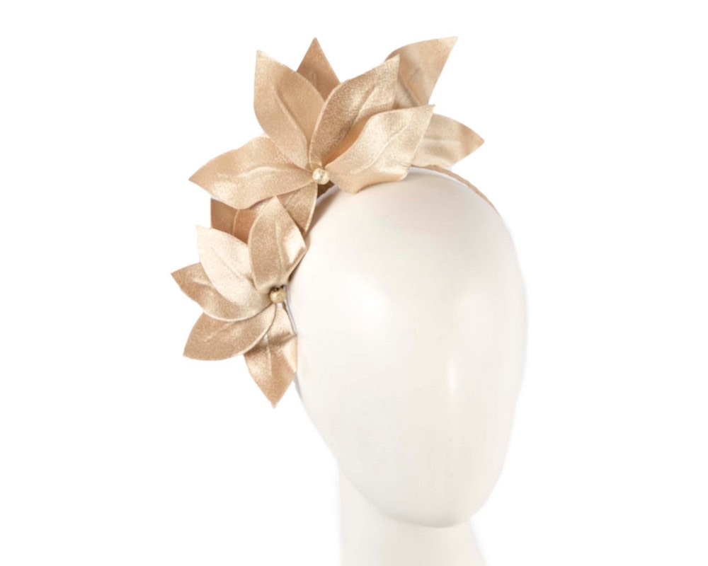 Bespoke gold flower headband - Hats From OZ