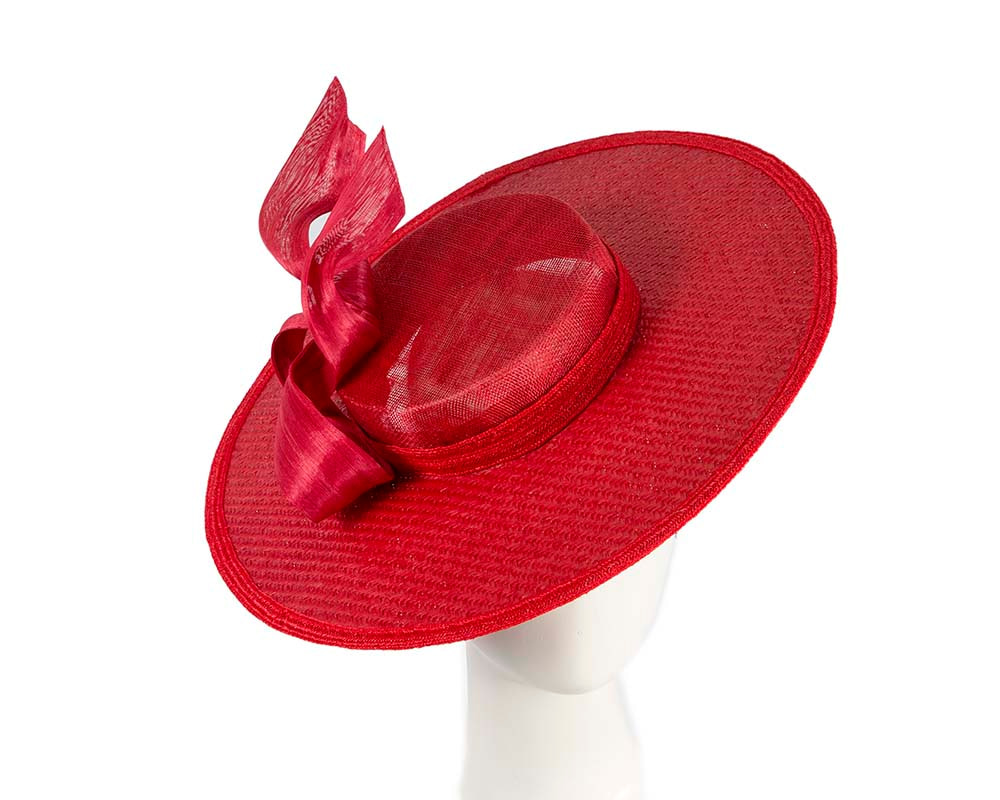 Exclusive red boater hat by Beleivera - Hats From OZ