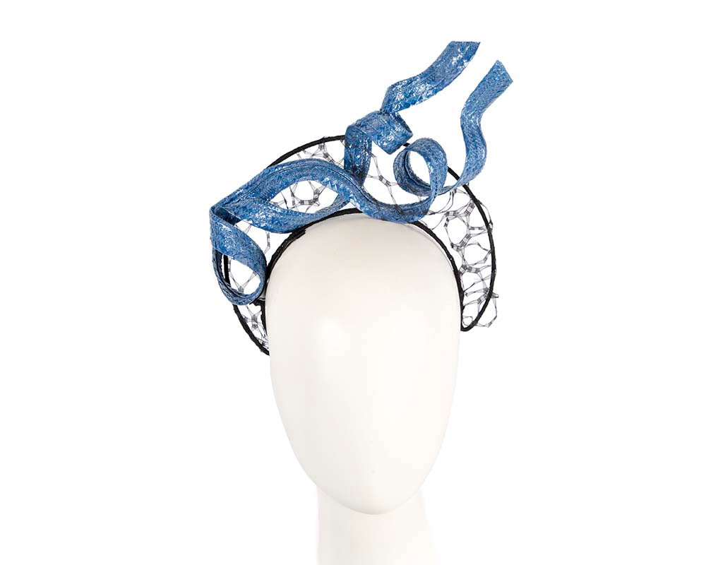 Black & Blue fascinator headband by BELEIVERA - Hats From OZ