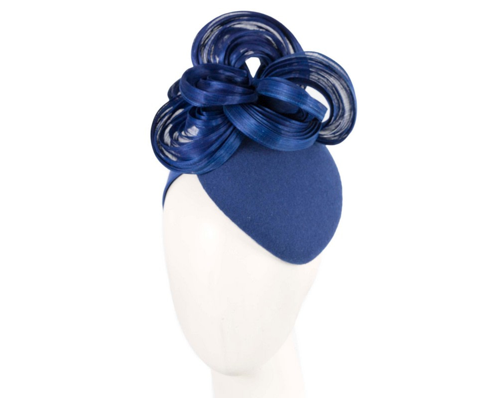 Exclusive royal blue winter fascinator by Fillies Collection - Hats From OZ