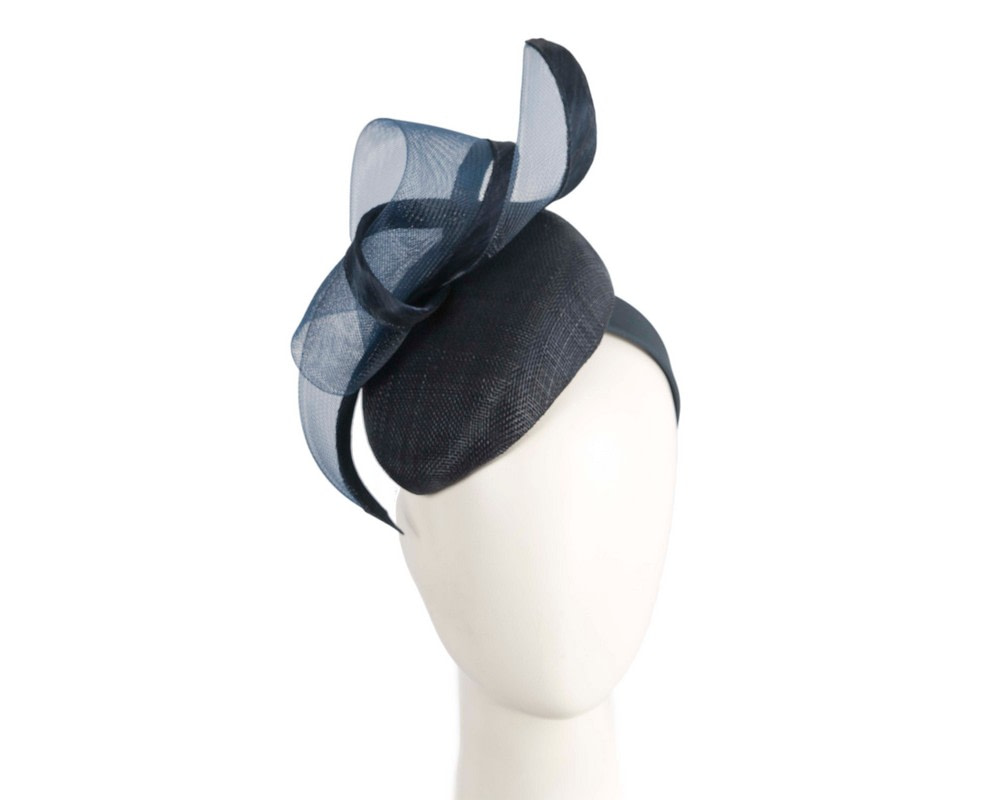 Navy pillbox fascinator by Fillies Collection - Hats From OZ