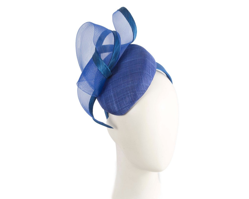 Royal blue pillbox fascinator by Fillies Collection - Hats From OZ