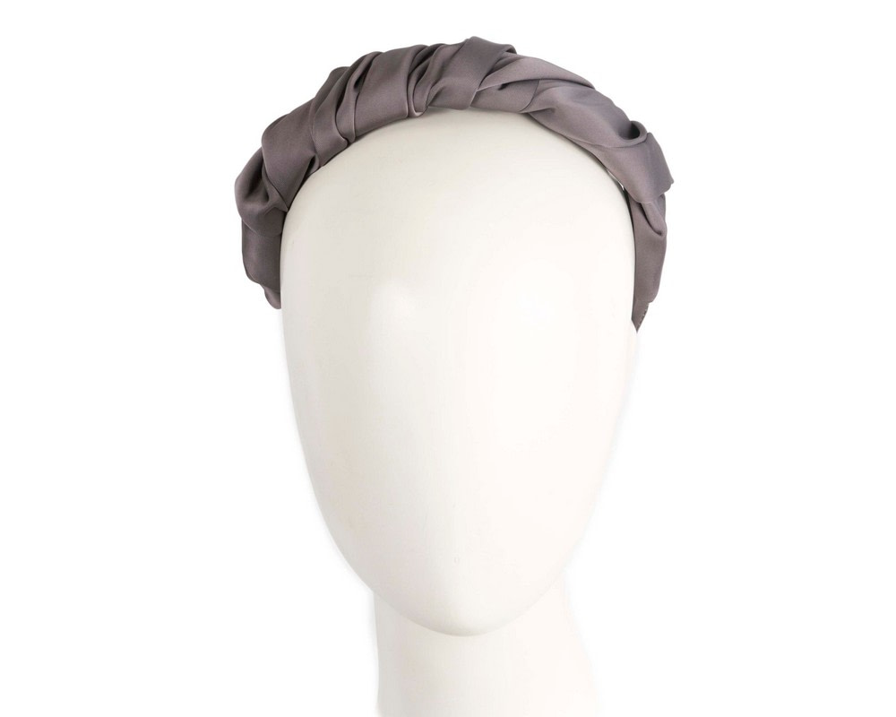 Mauve scrunchie fascinator headband - Hats From OZ