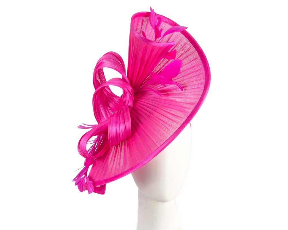 Large fuchsia jinsin racing fascinator by Fillies Collection - Hats From OZ