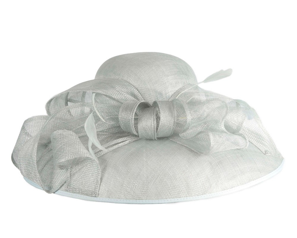 Large light blue sinamay fashion hat by Max Alexander - Hats From OZ Large light blue sinamay fashion hat by Max Alexander - Image 4