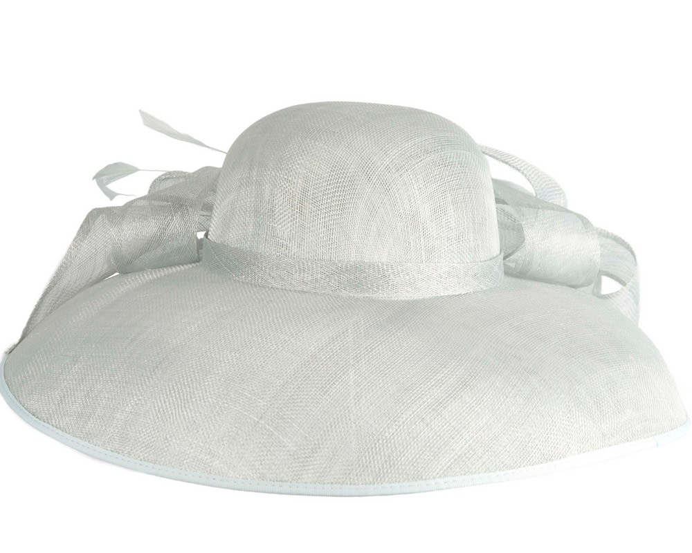 Large light blue sinamay fashion hat by Max Alexander - Hats From OZ Large light blue sinamay fashion hat by Max Alexander - Image 3