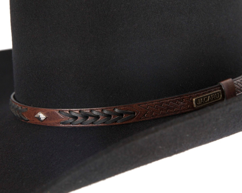 Classic Black Cowboy Hat – Timeless Western Elegance - Hats From OZ Classic Black Cowboy Hat – Timeless Western Elegance - Image 3