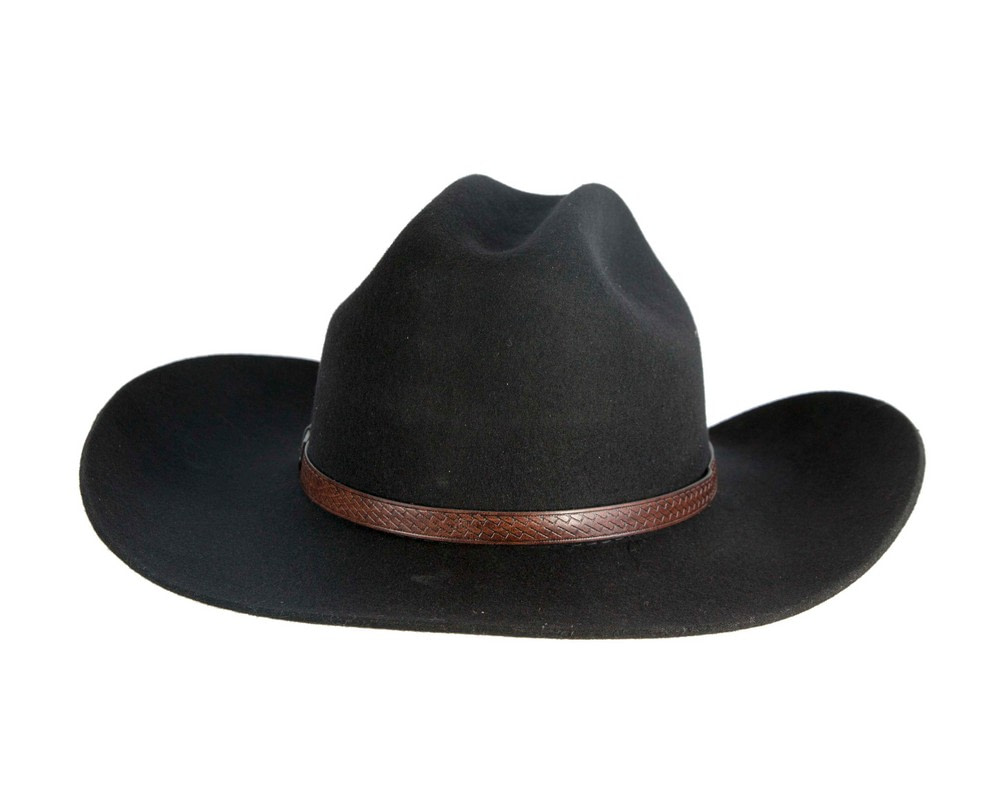 Classic Black Cowboy Hat – Timeless Western Elegance - Hats From OZ Classic Black Cowboy Hat – Timeless Western Elegance - Image 6
