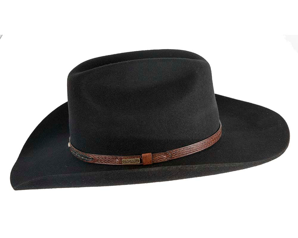 Classic Black Cowboy Hat – Timeless Western Elegance - Hats From OZ Classic Black Cowboy Hat – Timeless Western Elegance - Image 5