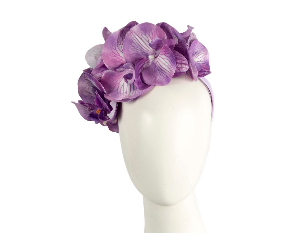 Bespoke light purple orchid flower headband by Fillies Collection - Hats From OZ