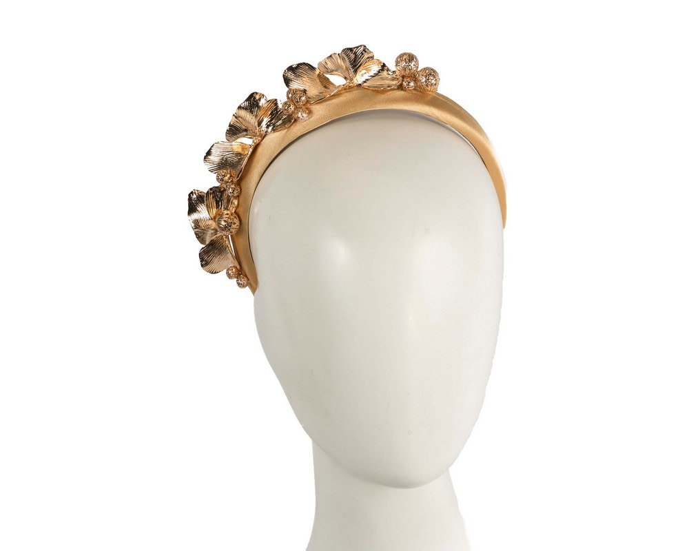 Gold fascinator headband by Cupids Millinery - Hats From OZ