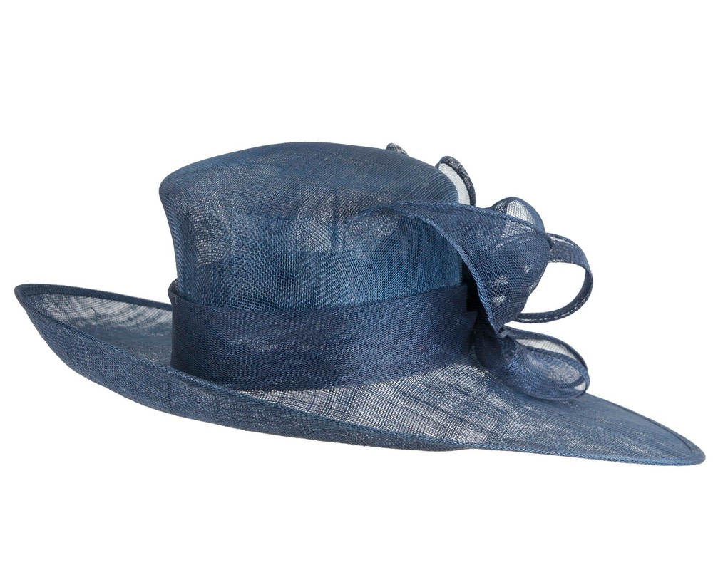 Traditional navy sinamay ladies hat by Max Alexander - Hats From OZ Traditional navy sinamay ladies hat by Max Alexander - Image 6