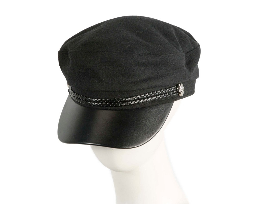 Black newsboy cap - Hats From OZ