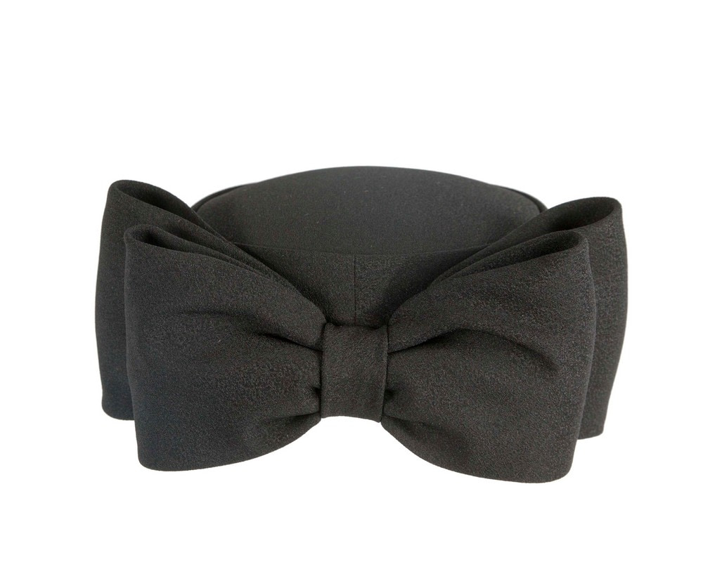 Exclusive large black pillbox hat by Cupids Millinery - Hats From OZ Exclusive large black pillbox hat by Cupids Millinery - Image 7