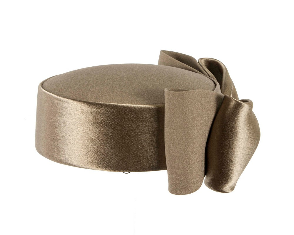 Exclusive large olive green pillbox hat by Cupids Millinery - Hats From OZ Exclusive large olive green pillbox hat by Cupids Millinery - Image 3