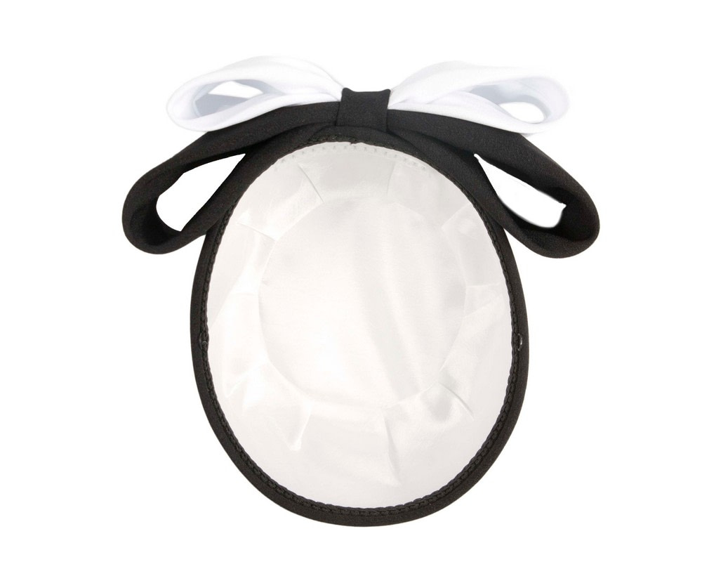 Exclusive large white & black pillbox hat by Cupids Millinery - Hats From OZ Exclusive large white & black pillbox hat by Cupids Millinery - Image 5