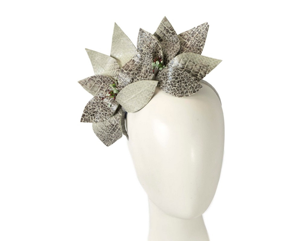 Leather flower headband by BELIEVERA - Hats From OZ | V05SNK Leather flower headband by BELIEVERA - Hats From OZ