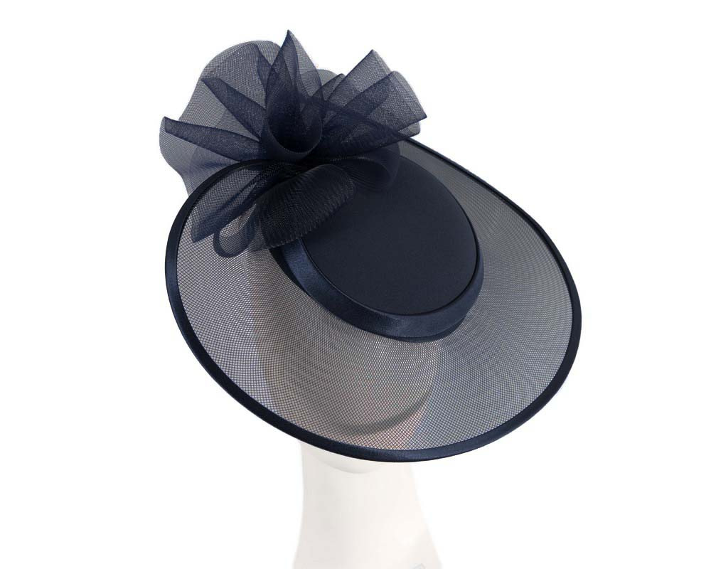 Dark Navy Custom Made Mother of the Bride Hat - Hats From OZ | H5008DN Dark Navy Custom Made Mother of the Bride Hat - Hats From OZ
