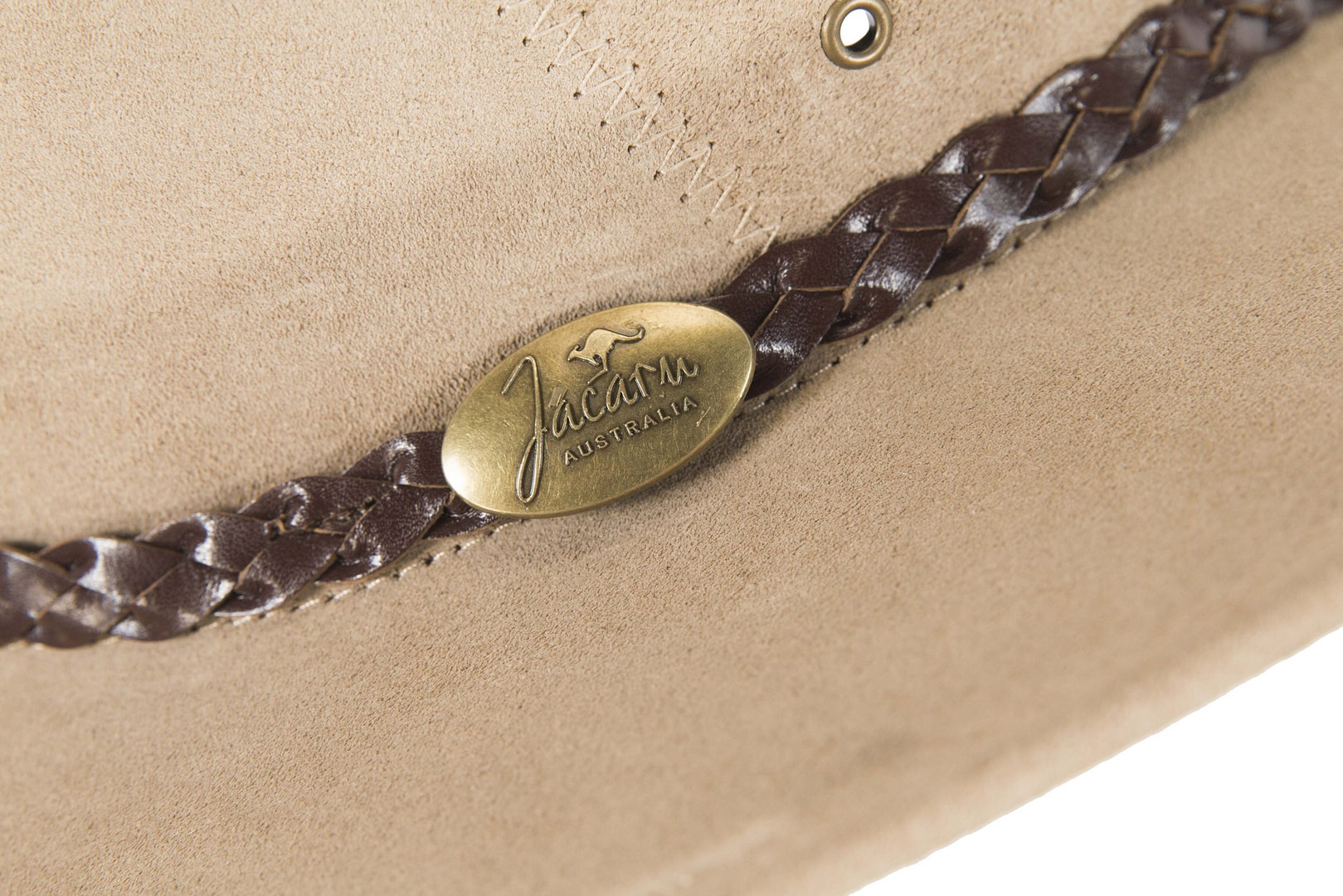 Beige Australian Leather Bush Outback Jacaru Hat - Hats From OZ UK Beige Australian Leather Bush Outback Jacaru Hat - Image 5