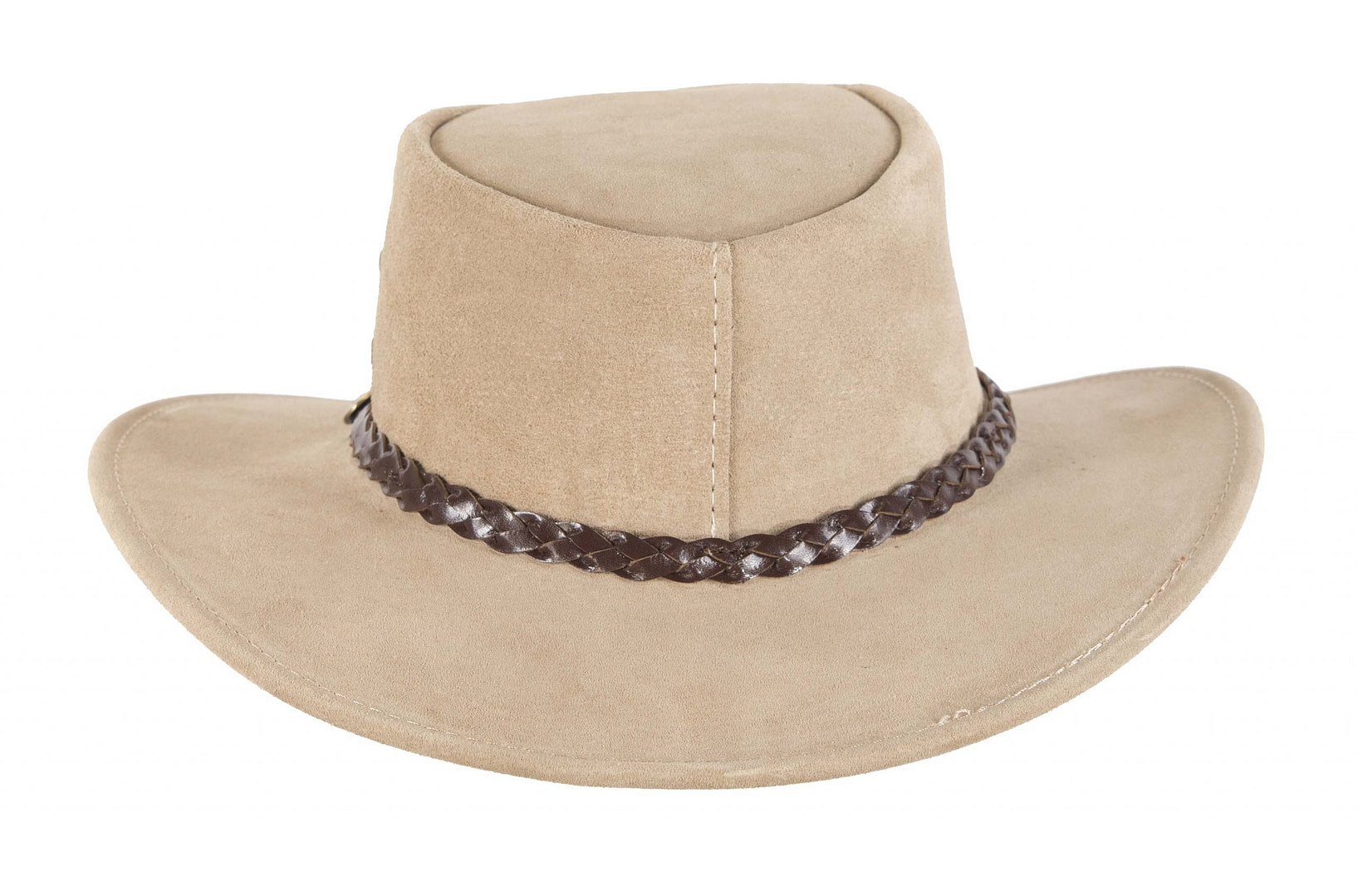 Beige Australian Leather Bush Outback Jacaru Hat - Hats From OZ UK Beige Australian Leather Bush Outback Jacaru Hat - Image 6