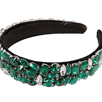 Crystal covered fascinator headband by Cupids Millinery CU455 - Image 4