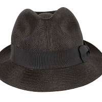 Black Fedora Homburg Hat - Image 4