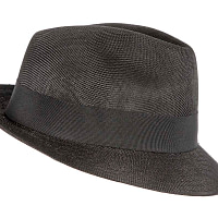Black Fedora Homburg Hat - Image 3
