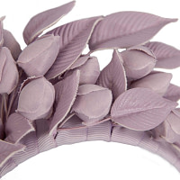 Lilac sculptured leather flower headband fascinator by Max Alexander - Image 3