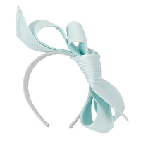 Large light blue bow racing fascinator by Max Alexander - Image 4