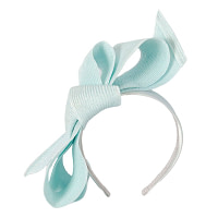 Large light blue bow racing fascinator by Max Alexander - Image 2