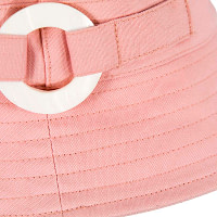 Pink ladies bucket summer beach hat with buckle - Image 4
