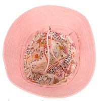 Pink ladies bucket summer beach hat with buckle - Image 3