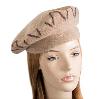 Mocca winter beret by Max Alexander