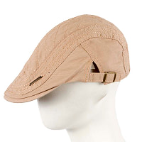 Beige flat cap by Max Alexander