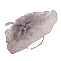 Large silver racing fascinator - Image 2