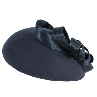 Stylish navy felt beret hat by Fillies Collection - Image 6