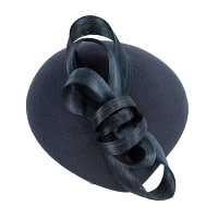Stylish navy felt beret hat by Fillies Collection - Image 4