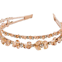 Thin and shiny gold fascinator headband - Image 2