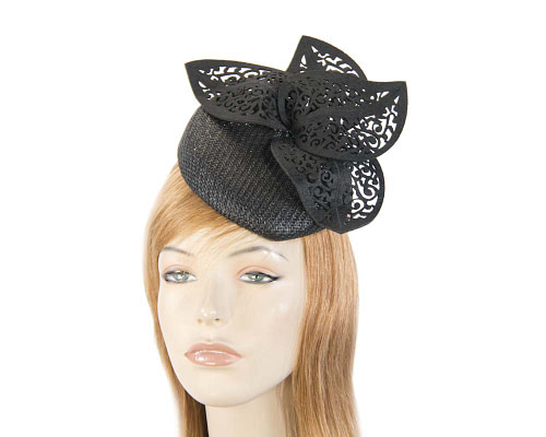 Black laser cut fascinator - Hats From OZ