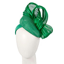 Green pillbox fascinator with silk abaca bow by Fillies Collection - Hats From OZ