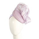 Light Lilac pillbox fascinator with silk abaca bow by Fillies Collection - Hats From OZ