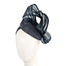 Navy pillbox fascinator with silk abaca bow by Fillies Collection - Hats From OZ