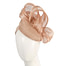 Nude pillbox fascinator with silk abaca bow by Fillies Collection S307NU - Hats From OZ