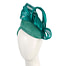 Teal pillbox fascinator with silk abaca bow by Fillies Collection S307TE - Hats From OZ