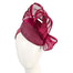 Wine pillbox fascinator with silk abaca bow by Fillies Collection - Hats From OZ